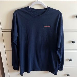 Patagonia navy long sleeve men’s T-shirt.
